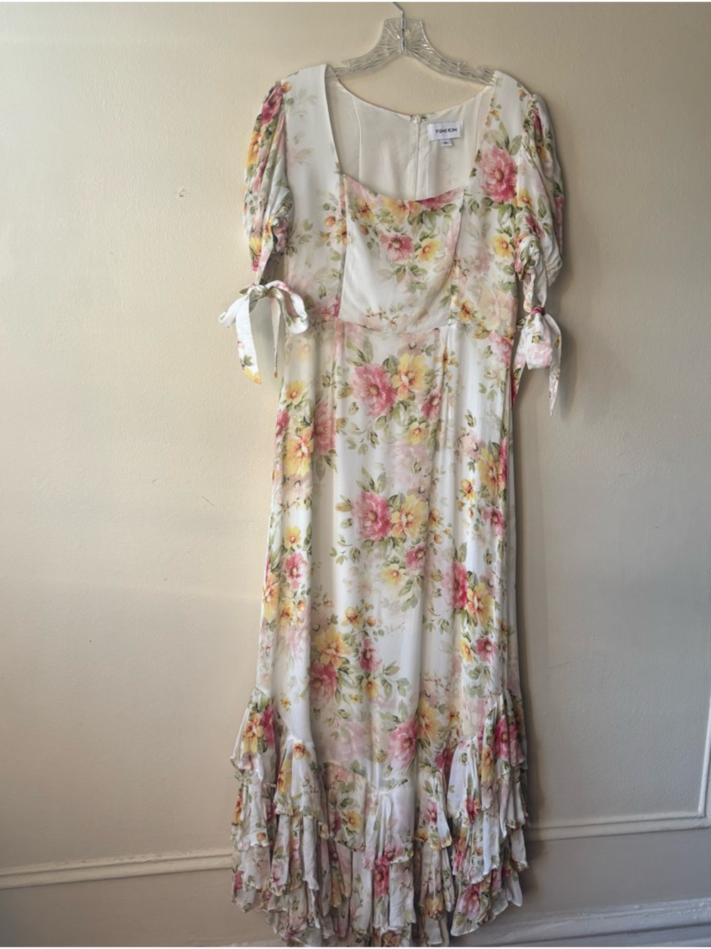 Yumi Kim Lydia Floral Bridesmaid Maxi Dress Sz XL Cottage core Run Small - Picture 2 of 16